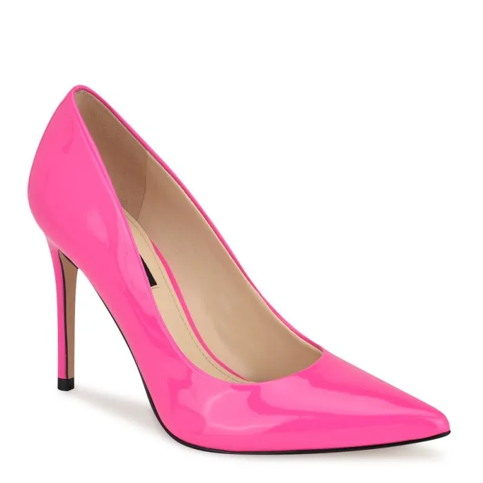 Fresh Pointy Toe Pumps Bright Pink Women Nine West Heels Fresh Pointy Toe Pumps Bright Pink Women Nine West Heels