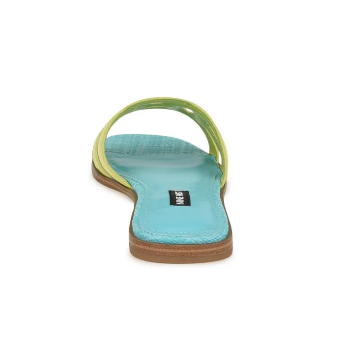 Geena Flat Slide Sandals Yellowblue Women Nine West Sandals Geena Flat Slide Sandals Yellowblue Women Nine West Sandals