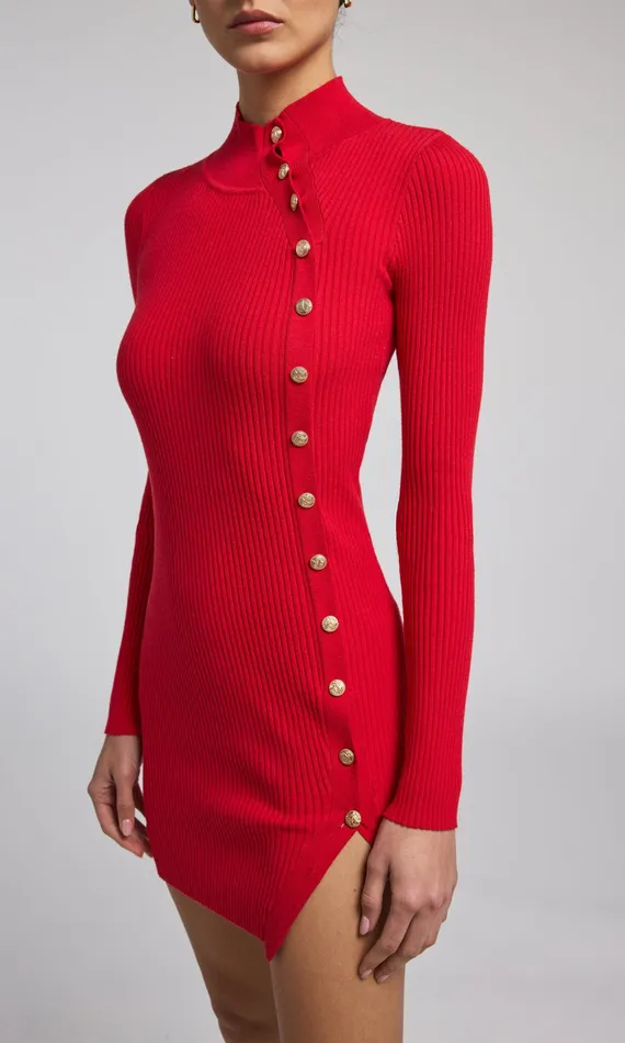 Generation Love Clothing Dresses Yara Rib Dress Red 8211 Women