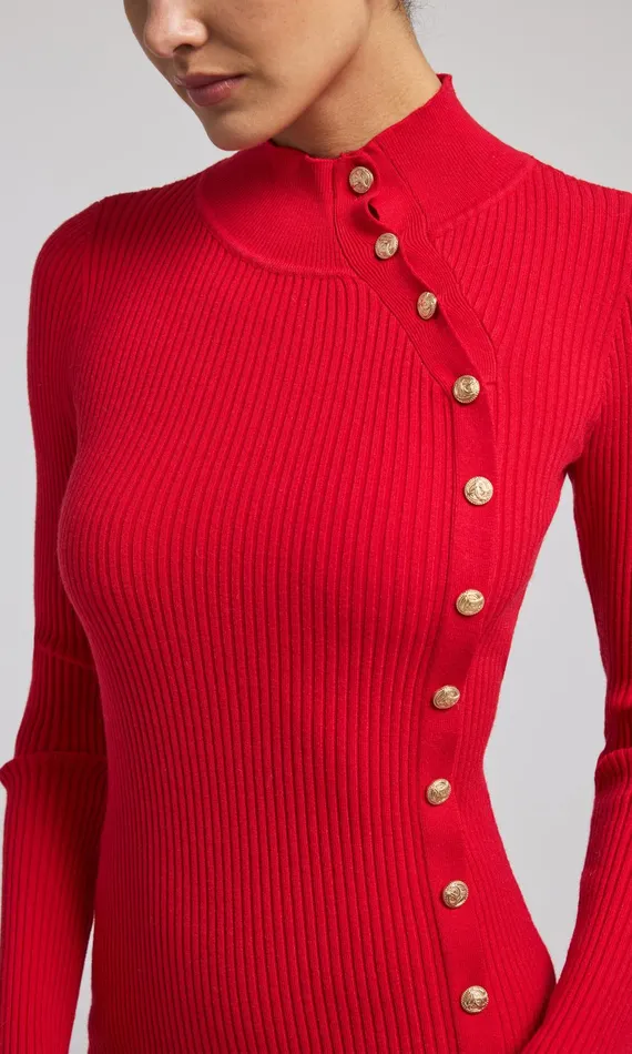 Generation Love Clothing Dresses Yara Rib Dress Red 8211 Women