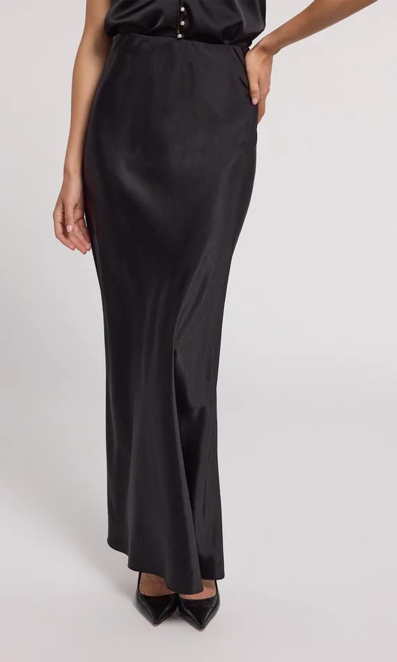 Generation Love Clothing Skirts Nolia Satin Skirt Black 8211 Women