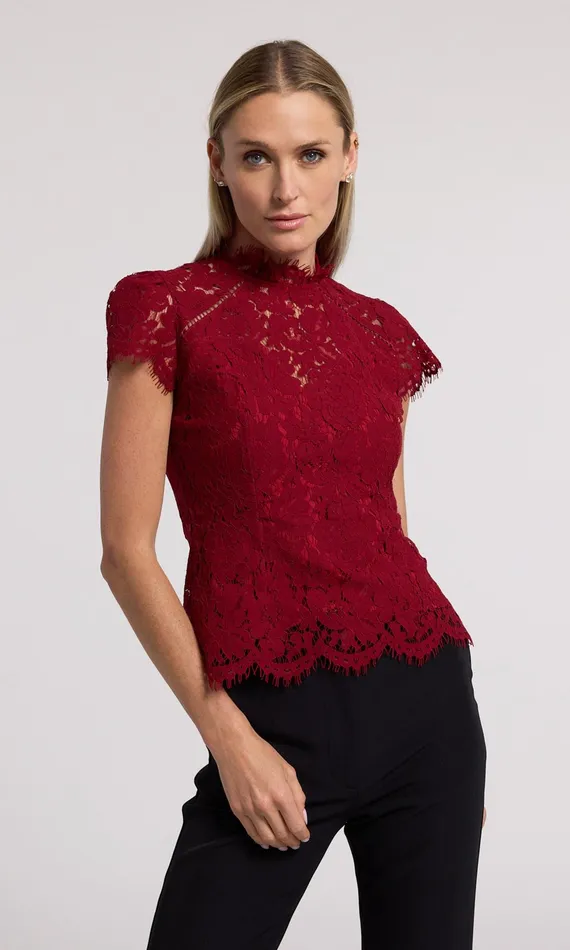 Generation Love Clothing Tops Ambrose Lace Top Scarlett Scarlett 8211 Women