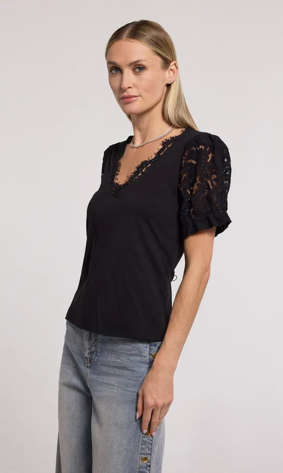 Generation Love Clothing Tops Jess Lace Combo Top Black 8211 Women Generation Love Clothing Tops Jess Lace Combo Top Black 8211 Women
