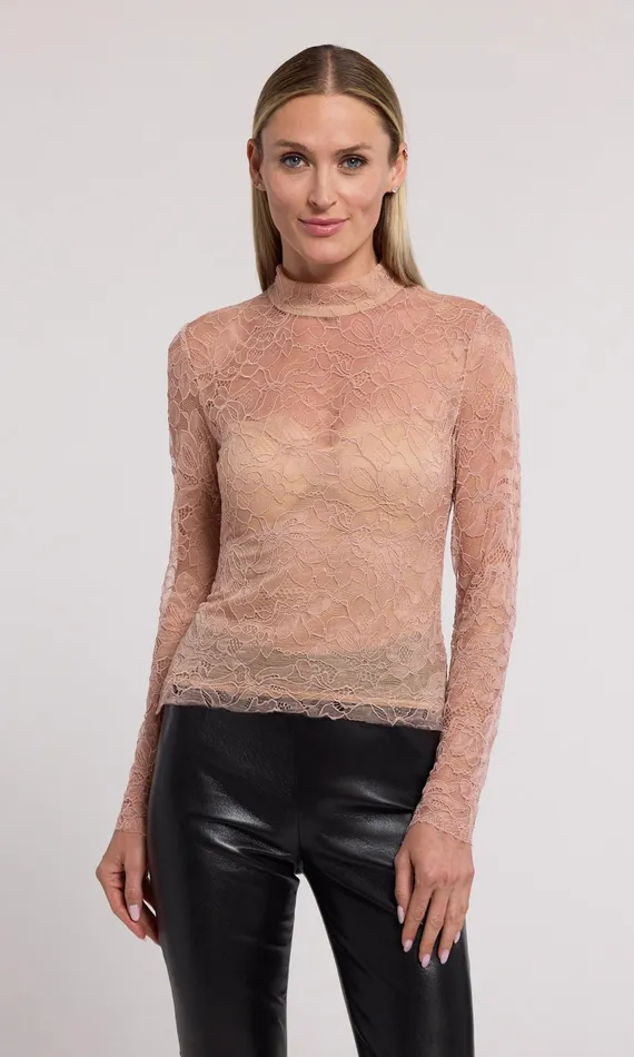 Generation Love Clothing Tops Marielle Lace Top Blush 8211 Women