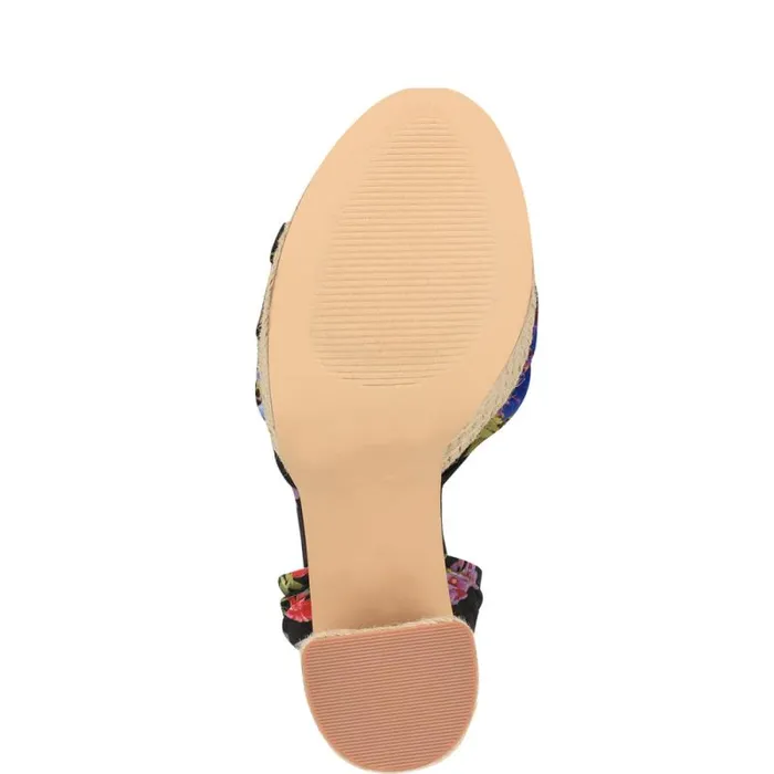 Gertha Platform Espadrille Sandals Black Floral Women Nine West Sandals Gertha Platform Espadrille Sandals Black Floral Women Nine West Sandals