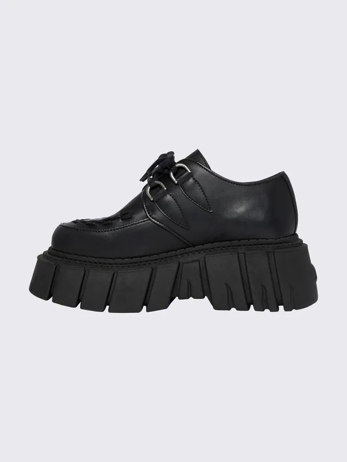 Gig Black Creeper Shoes Women Minga London Shoes