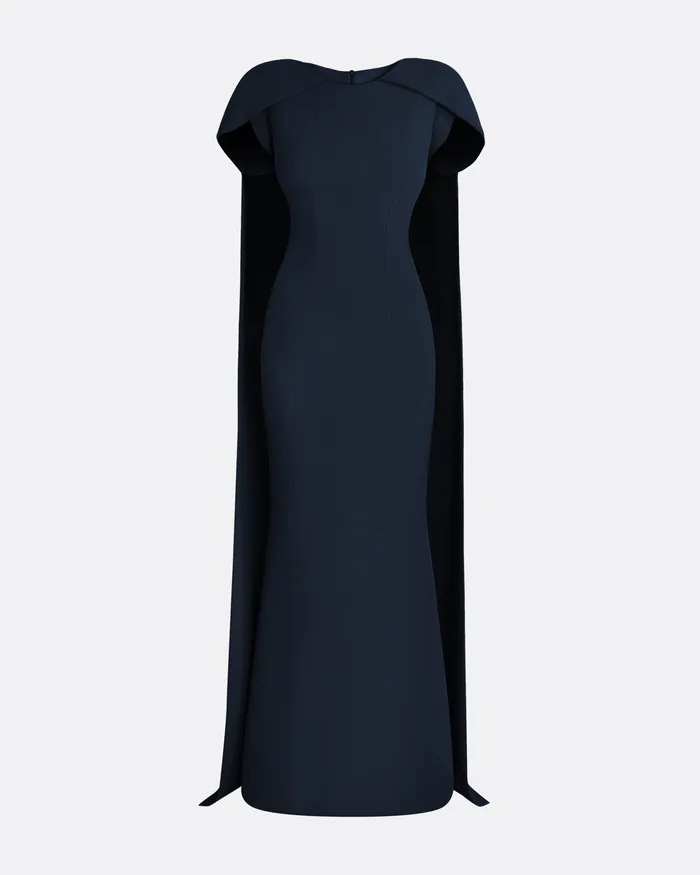 Ginkgo Midnight Navy Dress Midnight Navy Icons Safiyaa Women