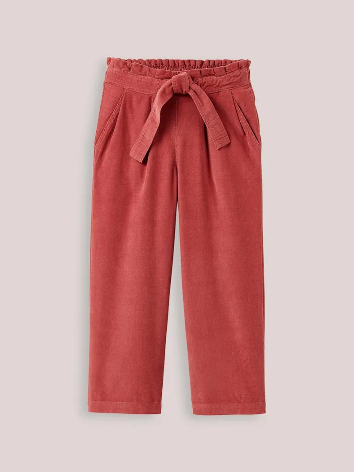 Girls Clothing Cyrillus Corduroy WideLeg Trousers Blush