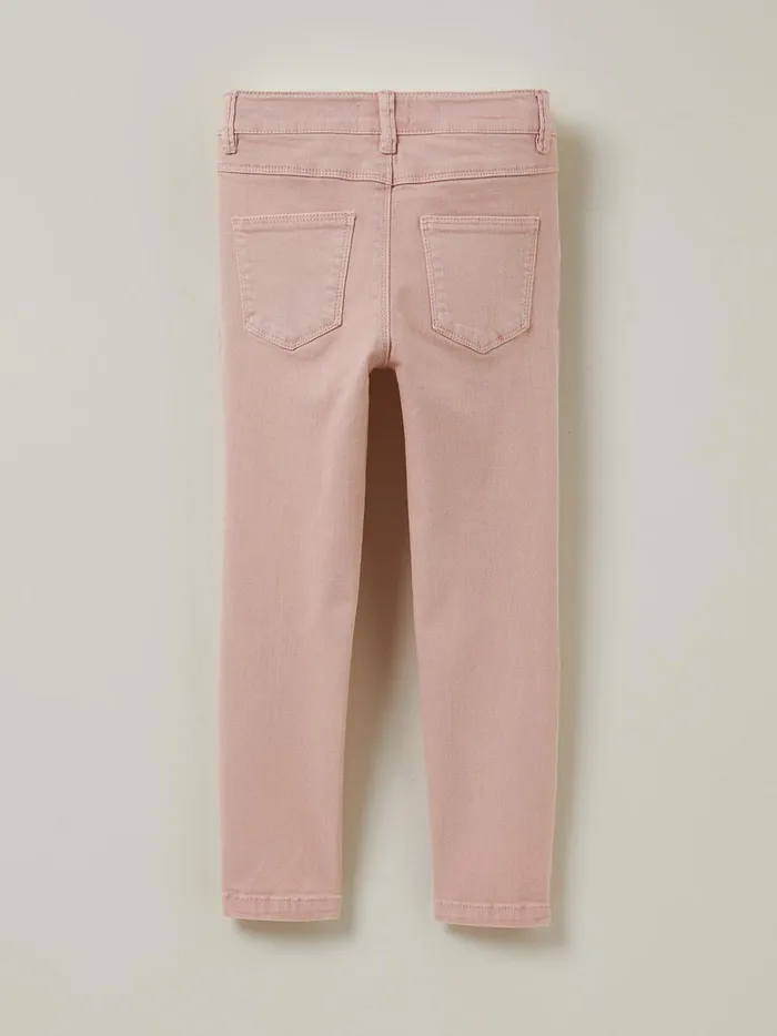 Girls Clothing Cyrillus SlimFit Colored Trousers Rose Fane