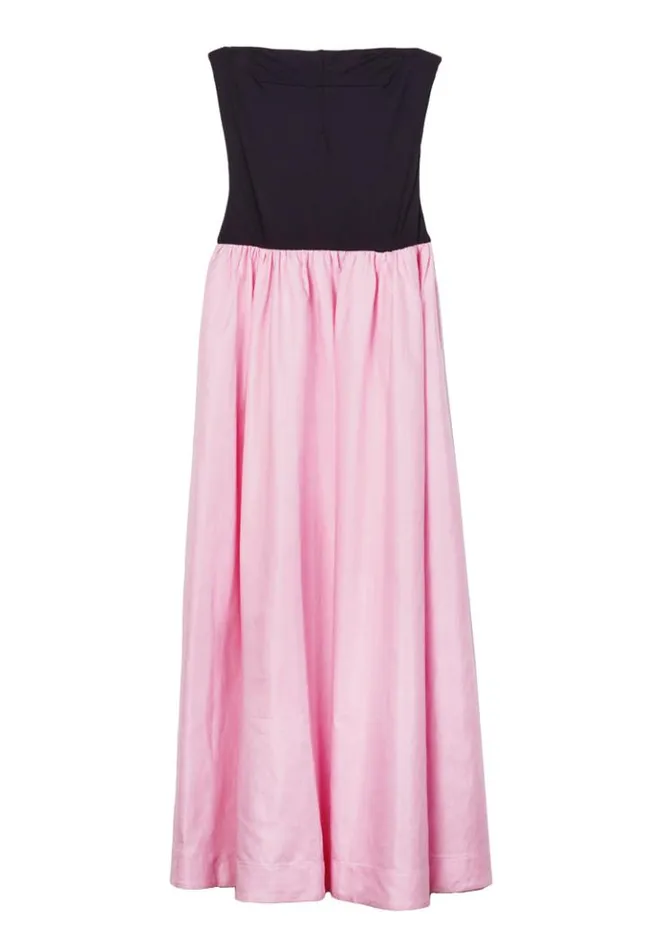 Giselle Pink Taffeta Maxi Dress Women Ciao Lucia Evening Dresses