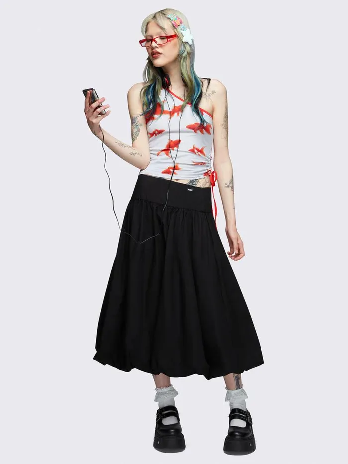 Gone Fishing One Shoulder Top Women Minga London Tops and TShirts