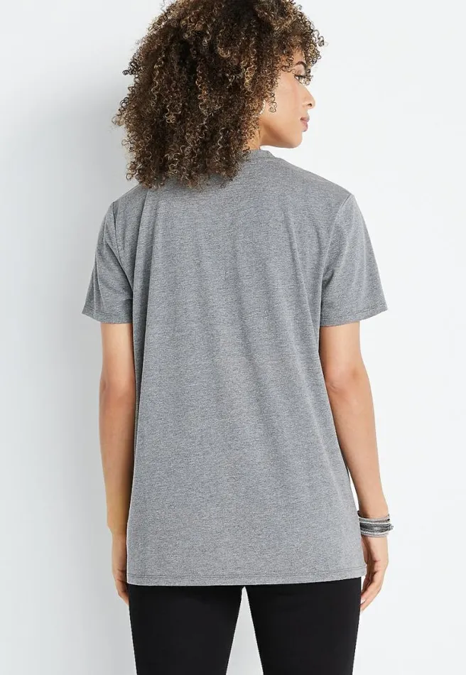 Gray Joan Jett Oversized Graphic Tee Women Maurices Tops