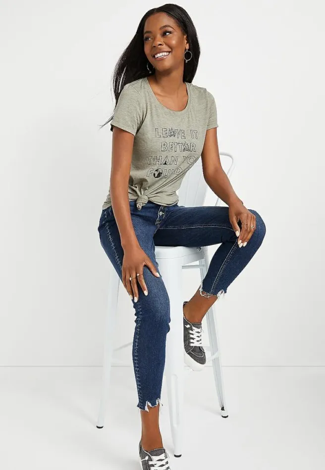 Green Better Than You Found It Graphic Tee Women Maurices Tops
