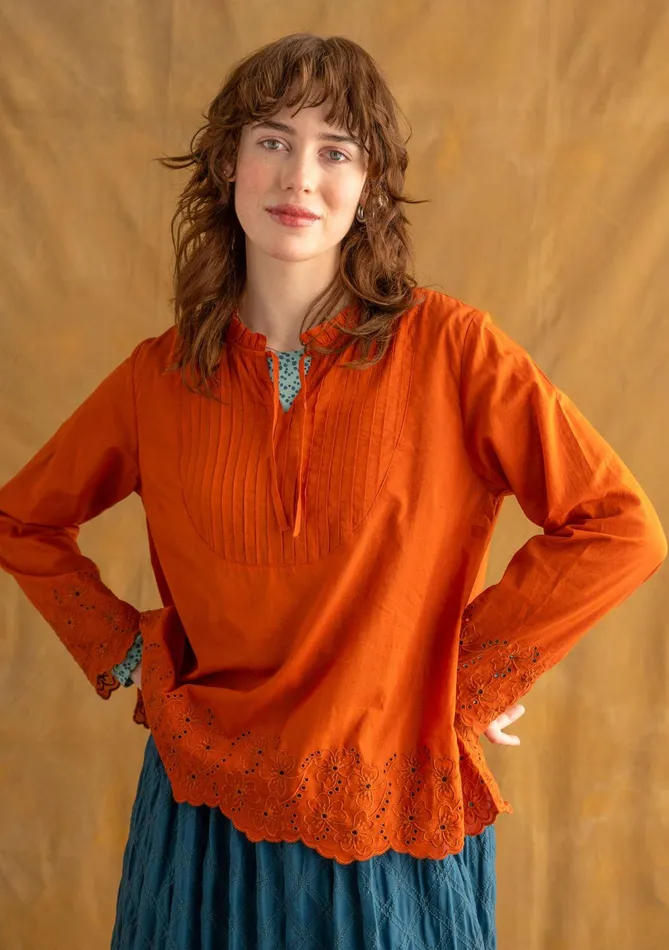Gudrun Sjdn Birta Blouse In Organic Cotton Women Blouses