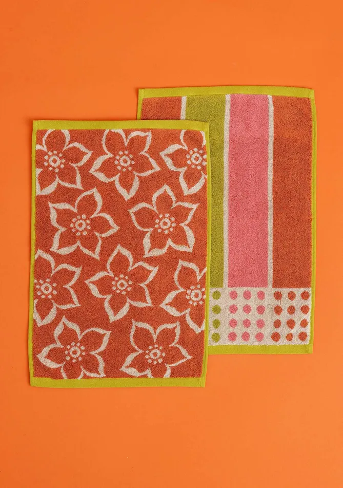 Gudrun Sjdn Flow Guest Towel In Organic Cotton 2pack Women Terry