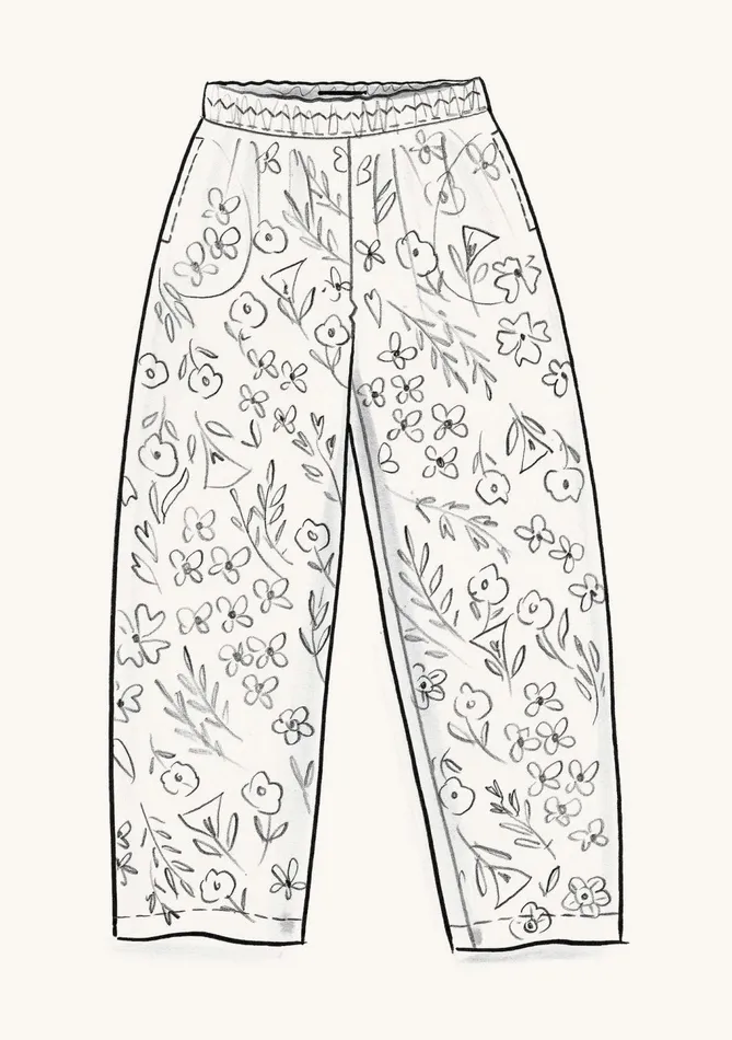 Gudrun Sjdn Margit Woven Pants In Linen Women Pants
