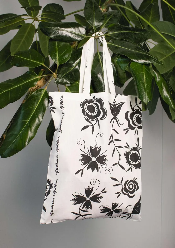 Gudrun Sjdn Organic Cotton Fabric Tote Bag M Women Purses and Fabric Bags