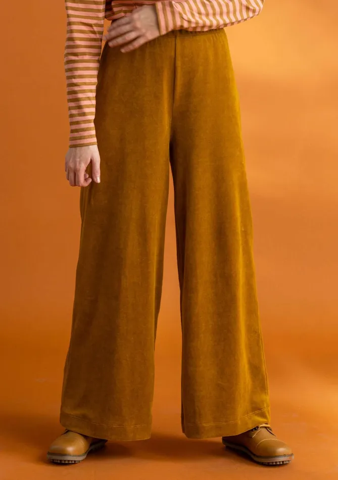 Gudrun Sjdn Velour Pants In Organic Cotton Women Pants