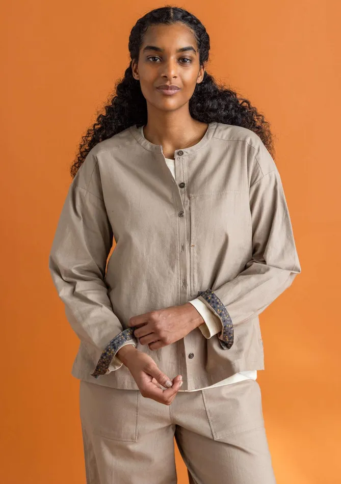 Gudrun Sjdn Woven Twill Shirt In Organic Cotton Women Tops and Shirts