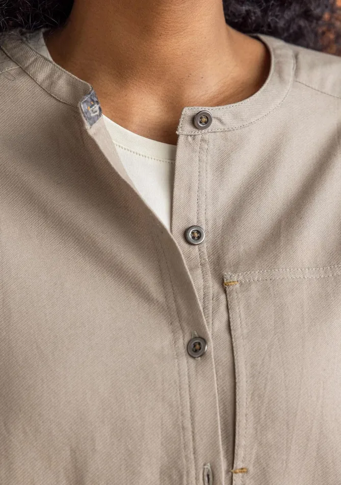 Gudrun Sjdn Woven Twill Shirt In Organic Cotton Women Tops and Shirts