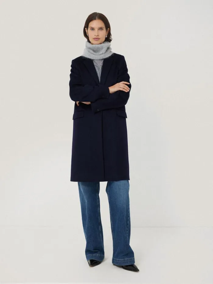 Halo Cashmere Snood Grey Women Jigsaw Knitwear and Cashmere