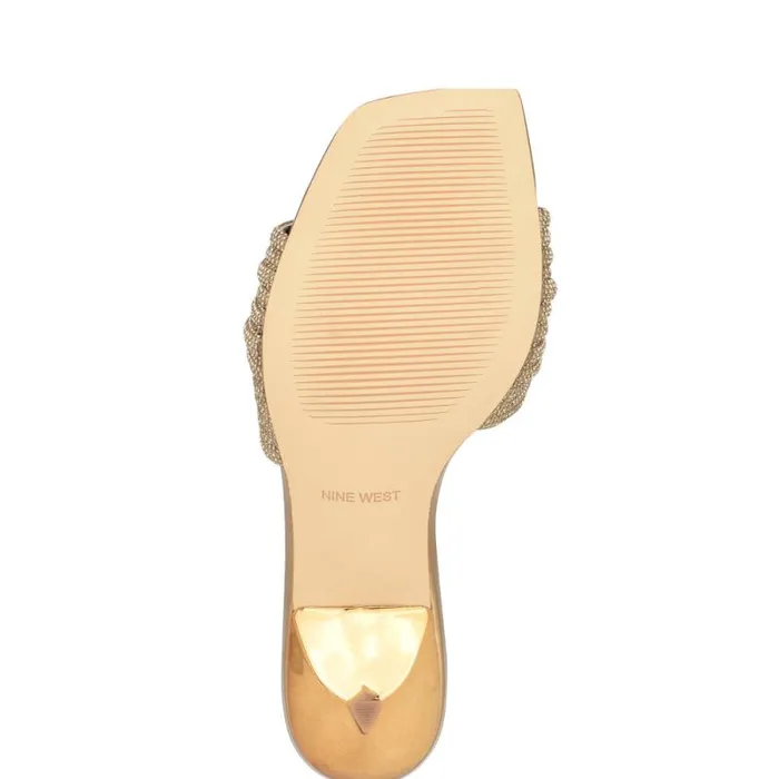 Harbor Heeled Slide Sandals Platino Women Nine West Sandals Harbor Heeled Slide Sandals Platino Women Nine West Sandals