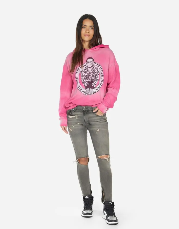 Harmony Elton John Piano Faded Magenta Women Lauren Moshi Hoodies