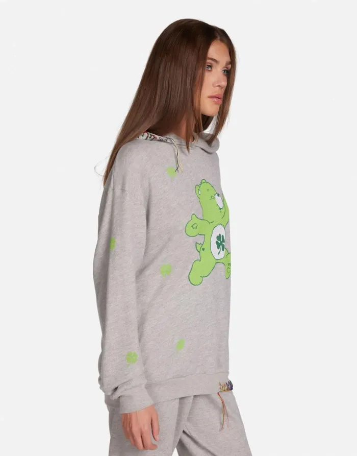 Harmony Good Luck Bear Heather Grey Women Lauren Moshi Hoodies