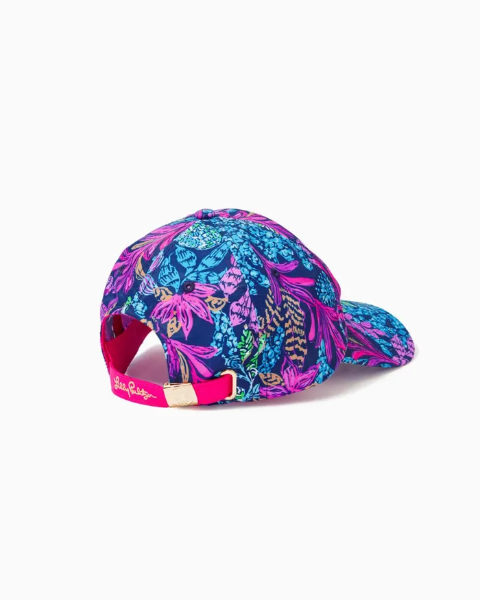 Hats and Hair WomenHome and Gifts Lilly Pulitzer Run Around Hat Aegean Navy Calypso Coast Accessories Small