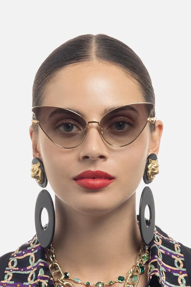 HEAD IN THE CLOUDS SUNGLASSES GOLD NUDE Gold Nude WomensMens Camilla Sunglasses