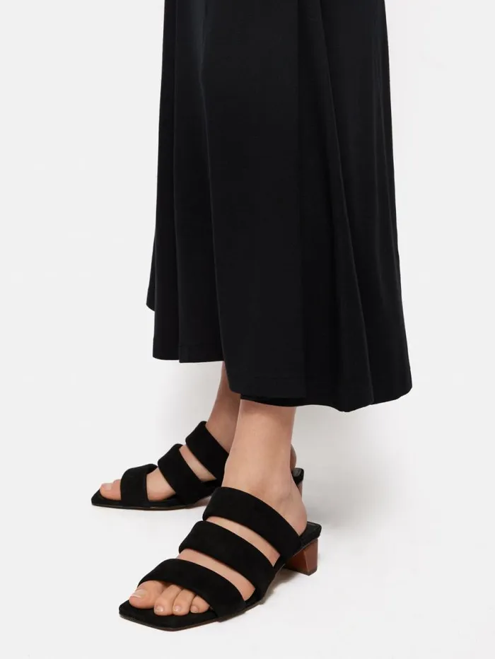 Henley Heeled Sandal Black Women Jigsaw Heels