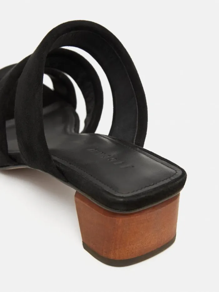 Henley Heeled Sandal Black Women Jigsaw Heels