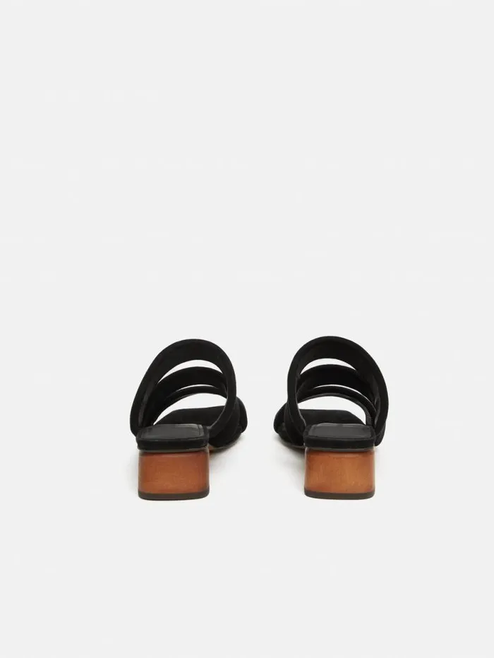 Henley Heeled Sandal Black Women Jigsaw Heels