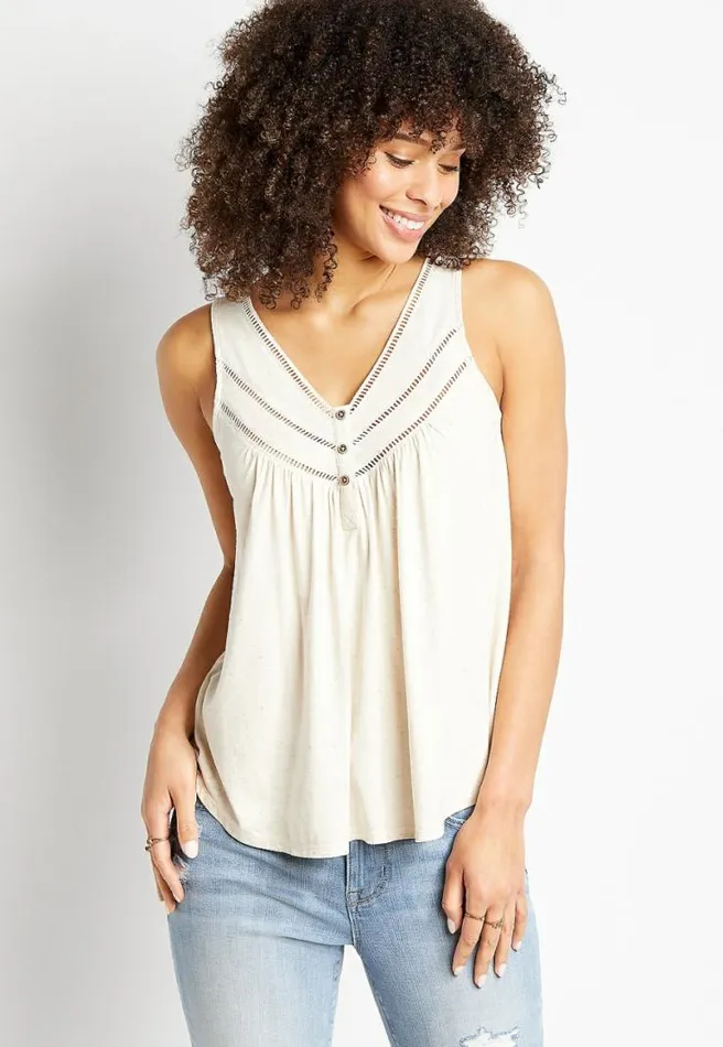 Henley Tank Top Women Maurices Tops