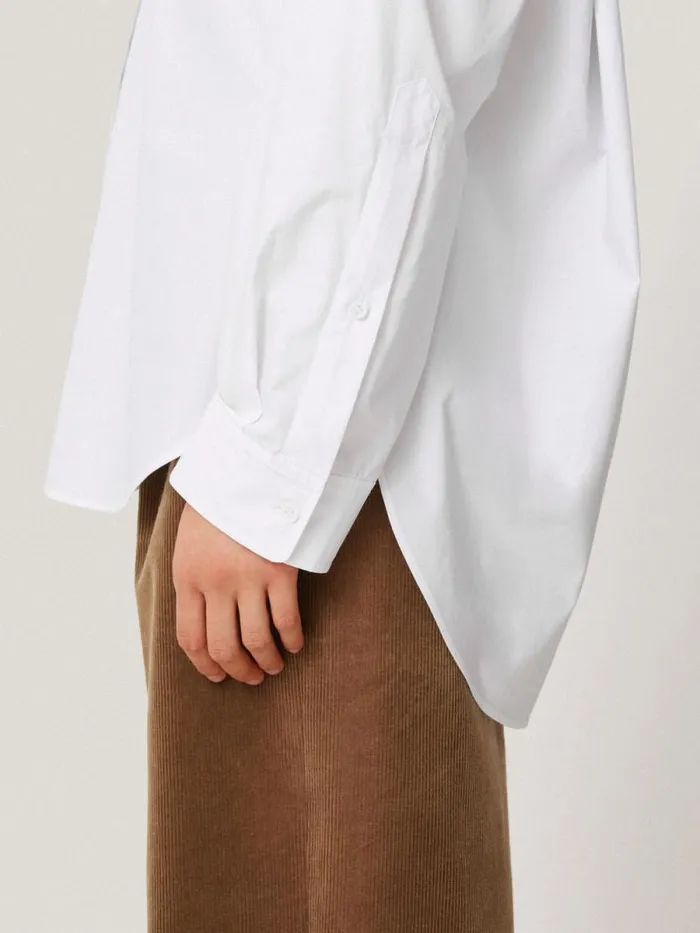 Heritage Cotton Relaxed Shirt White Women Jigsaw Shirts and Tops