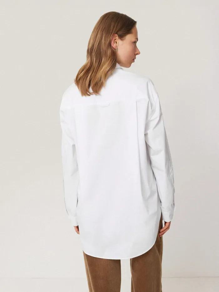 Heritage Cotton Relaxed Shirt White Women Jigsaw Shirts and Tops
