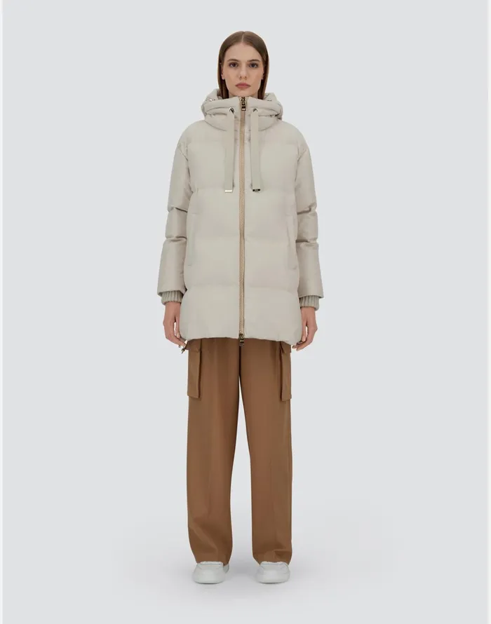 Herno ASHAPE JACKET IN CASHMERE SILK AND MONOGRAM Chantilly Women AShape