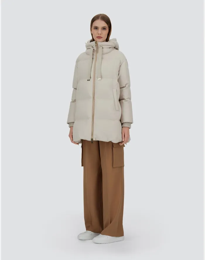 Herno ASHAPE JACKET IN CASHMERE SILK AND MONOGRAM Chantilly Women AShape