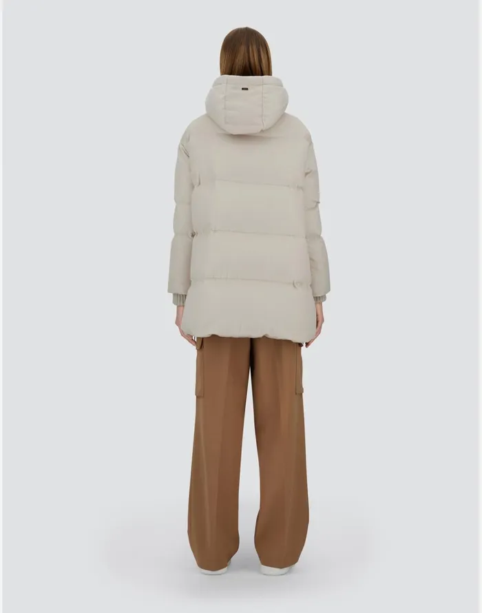 Herno ASHAPE JACKET IN CASHMERE SILK AND MONOGRAM Chantilly Women AShape