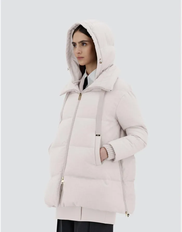 Herno ASHAPE JACKET IN CASHMERE SILK AND MONOGRAM Chantilly Women AShape