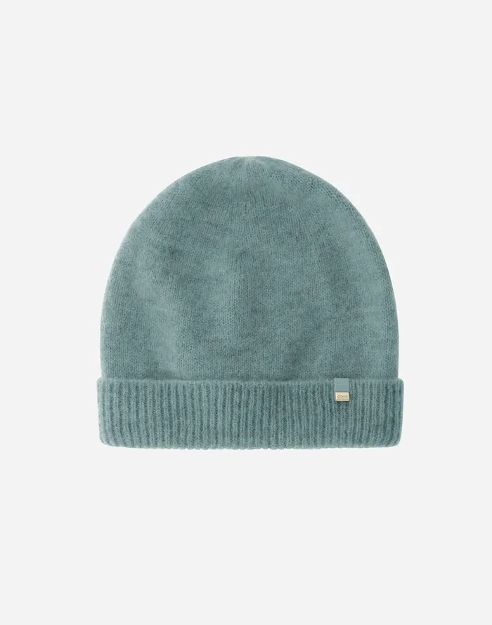 Herno BEANIE IN PLAINALPACA WOOL Green Women Hats