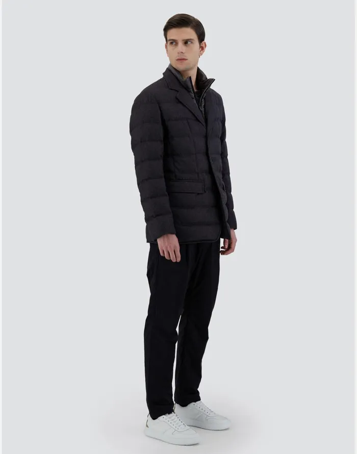 Herno BLAZER IN CASHMERE AND SILK Slate Men Blazers