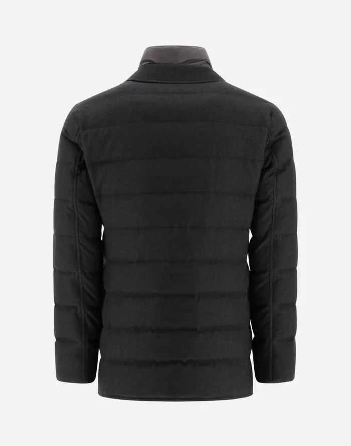 Herno BLAZER IN CASHMERE AND SILK Slate Men Blazers