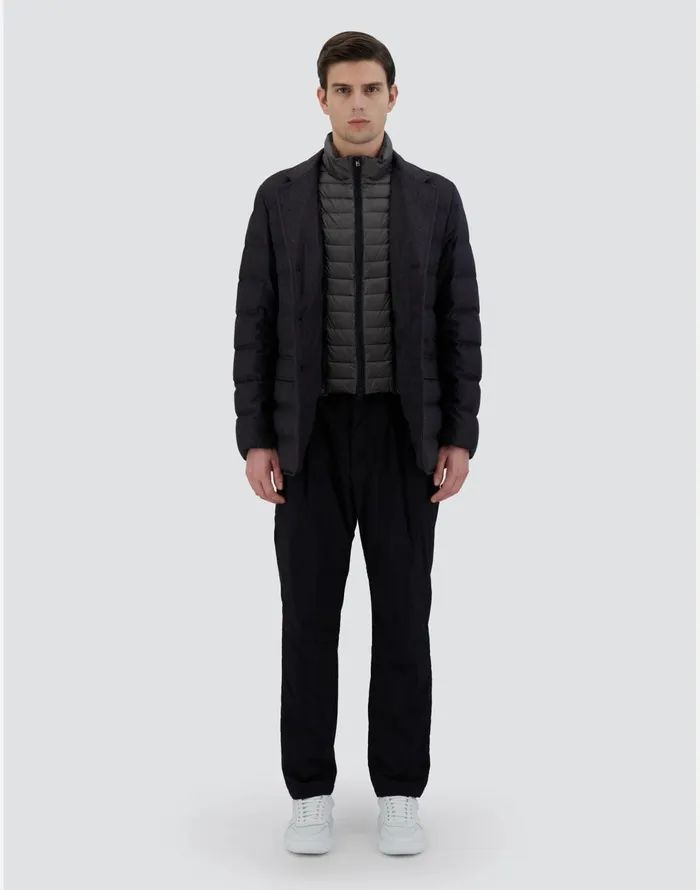 Herno BLAZER IN CASHMERE AND SILK Slate Men Blazers