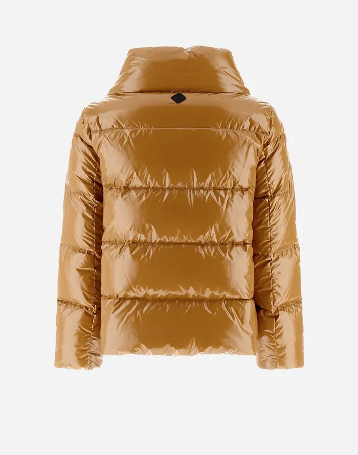 Herno CAPE IN GLOSS Camel Women Capes