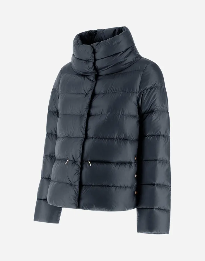 Herno CAPE IN NYLONULTRALIGHT Navy Blue Women Capes