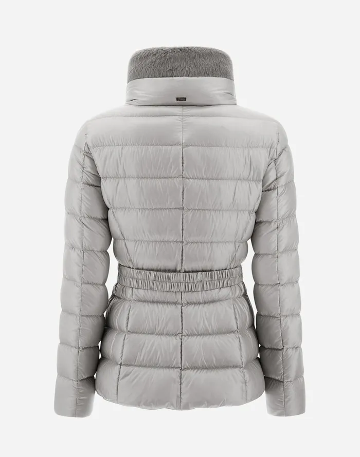Herno CLAUDIA Grey Pearl Women Parka and Jackets