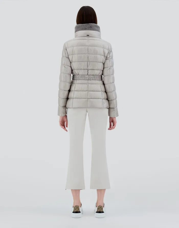 Herno CLAUDIA Grey Pearl Women Parka and Jackets