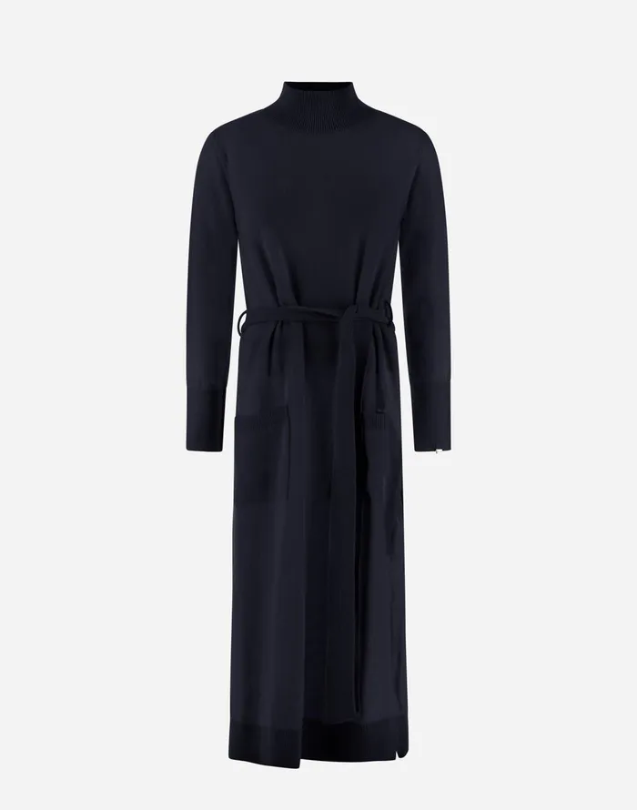 Herno DRESSIN INFINITY Navy Blue Women Skirts and Dresses