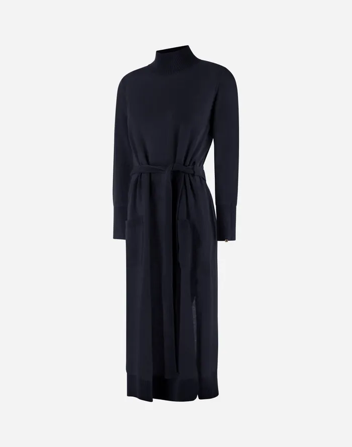 Herno DRESSIN INFINITY Navy Blue Women Skirts and Dresses
